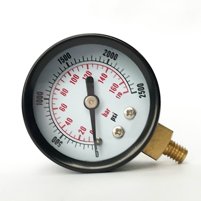 En de acero negro 837 del caso 1 indicador de presión de la PSI 40m m de la barra 2500 del indicador de presión 170